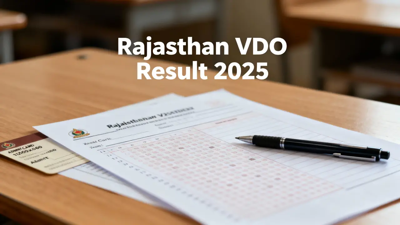 Rajasthan VDO result 2025