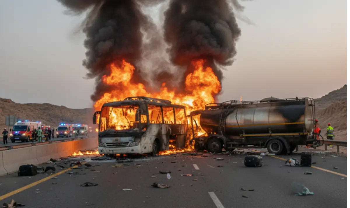 Saudi arabia Indian died bus crash